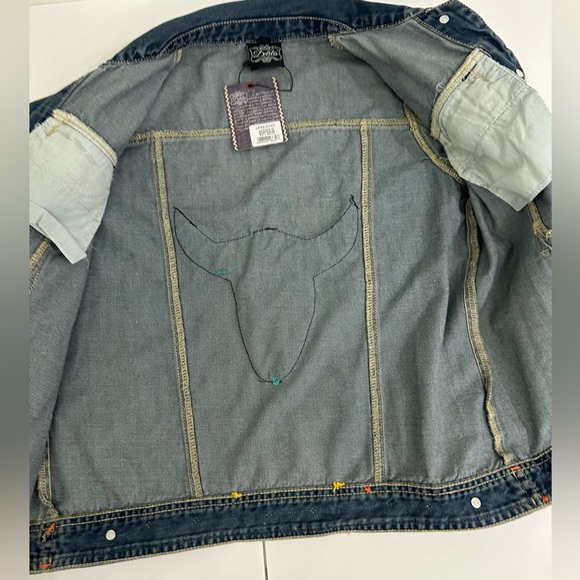 NWT Delia*s Blue embroidered button jacket size Small - Picture 4 of 10
